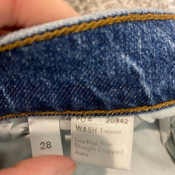 Reformation Jeans Liza Ultra High Rise Straight cropped Jeans - Picture 10 of 11